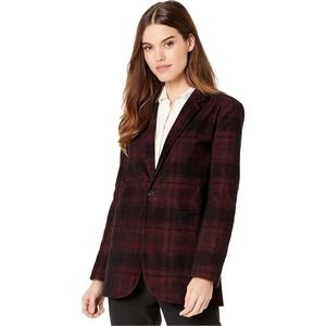 NEW AG Adriano Goldschmied Baylee Pagoda Red Blazer Size S / 100%AUTHENTIC